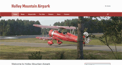 Desktop Screenshot of holleymountainairpark.com